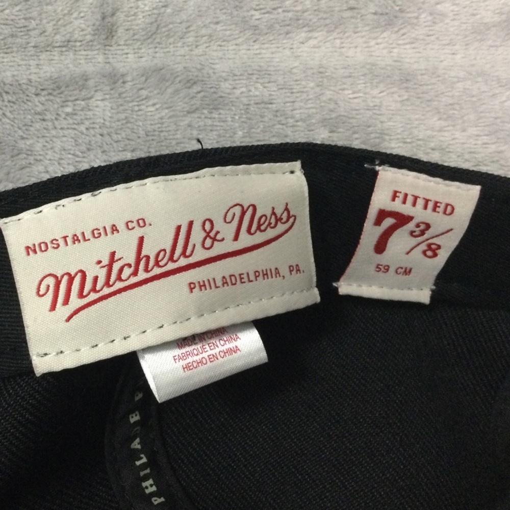 Mitchell & Ness New Jersey Nets Fitted Hat Size 7 3/8 - Picture 6 of 7